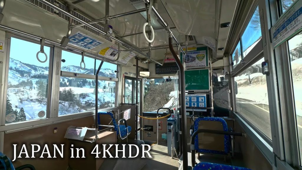 Bus to snowy Tsunan town, Niigata・4K HDR Bus to snowy Tsunan town, Niigata・4K HDR