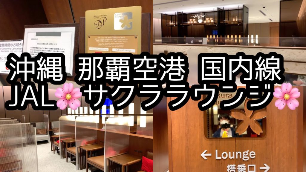 【Vlog】沖縄那覇空港 国内線 JALサクララウンジ潜入｜JGC｜一人旅｜弾丸ツアー｜空港ラウンジ