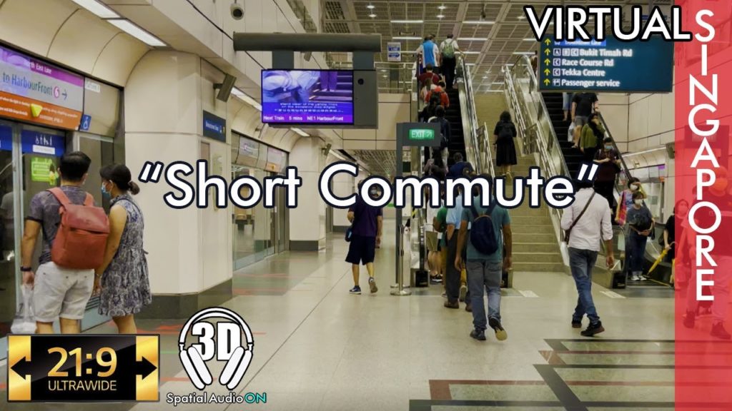 Short Commute #3dsound #virtualwalk #4kwalk #ultrawidewalk #ASMR #MRT #boonkeng #sgwalk #sgcommute
