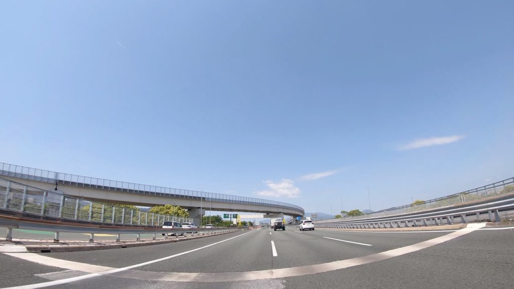 Driving to Fukuoka Airport from Miyama City - 4K - slowtv