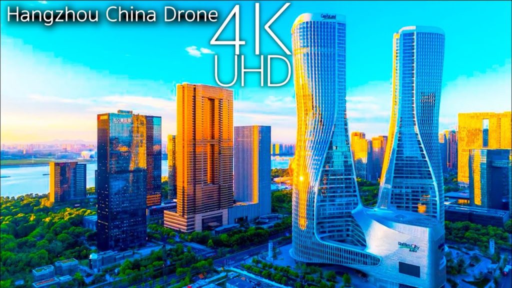 Hangzhou China in 4K UHD Drone Hangzhou China in 4K UHD Drone