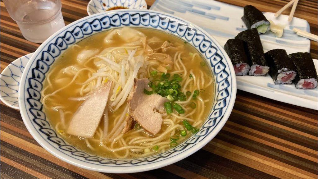 Ramen and Sushi at Oldest Ramen Restaurant in Kitakyushu Ramen and Sushi at Oldest Ramen Restaurant in Kitakyushu