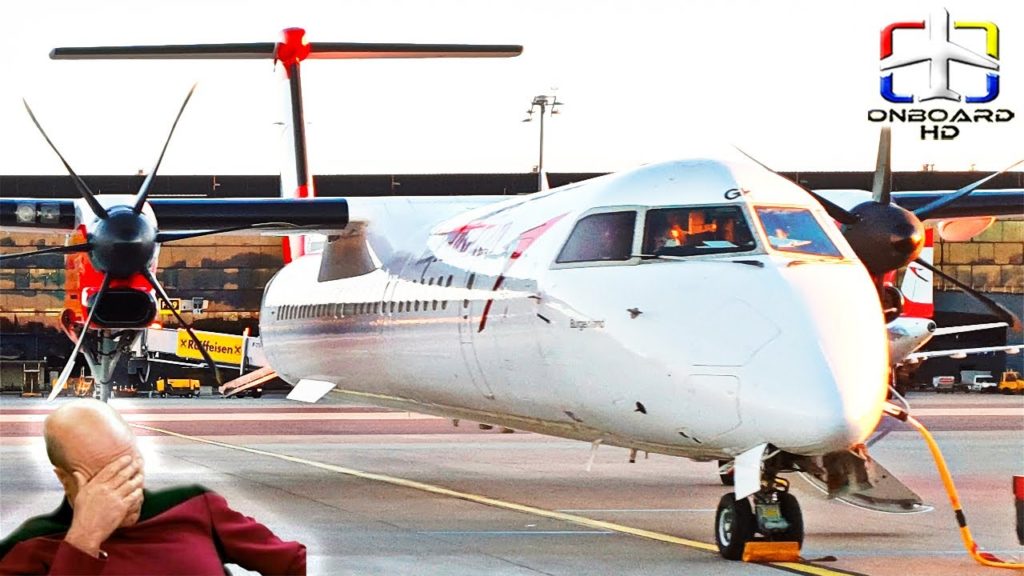 TRIP REPORT | Extreme Wind Destroys My Camera! 😱 | AUSTRIAN Dash 8 | Vienna to Berlin Brandenburg