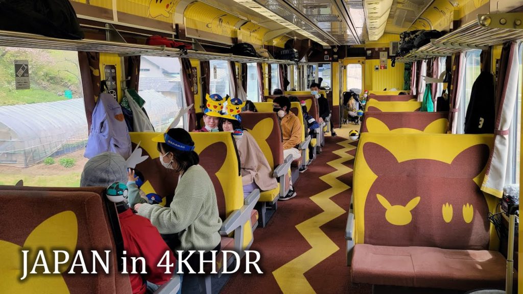 Tohoku - by train with Pikachu from Ichinoseki to Kesennuma・4K HDR