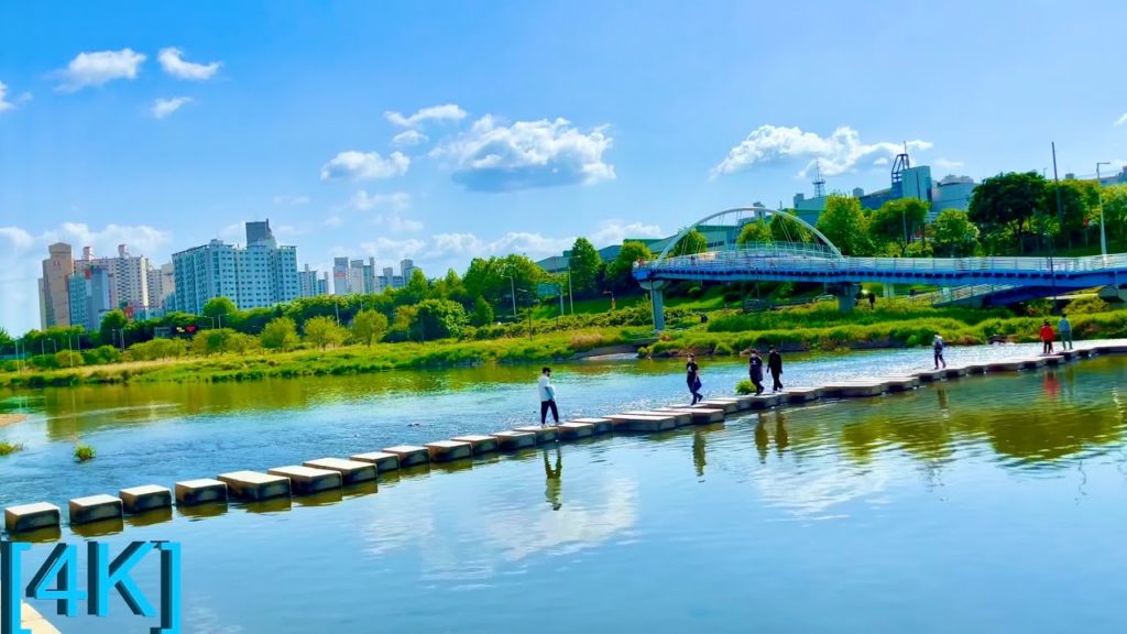[4K SEOUL] Walk Seoul Korea | 중랑천 | One spring day, Jungnangcheon Stream|랜선여행
