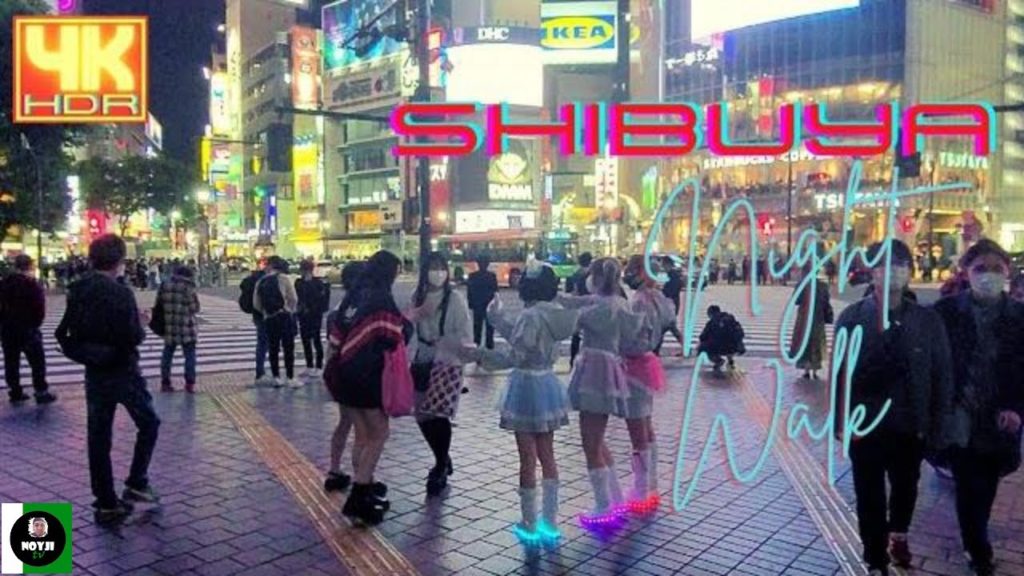 SHIBUYA AT NIGHT | FULL OF GIRLS | JAPAN WALK | 4K @NOYJI TV