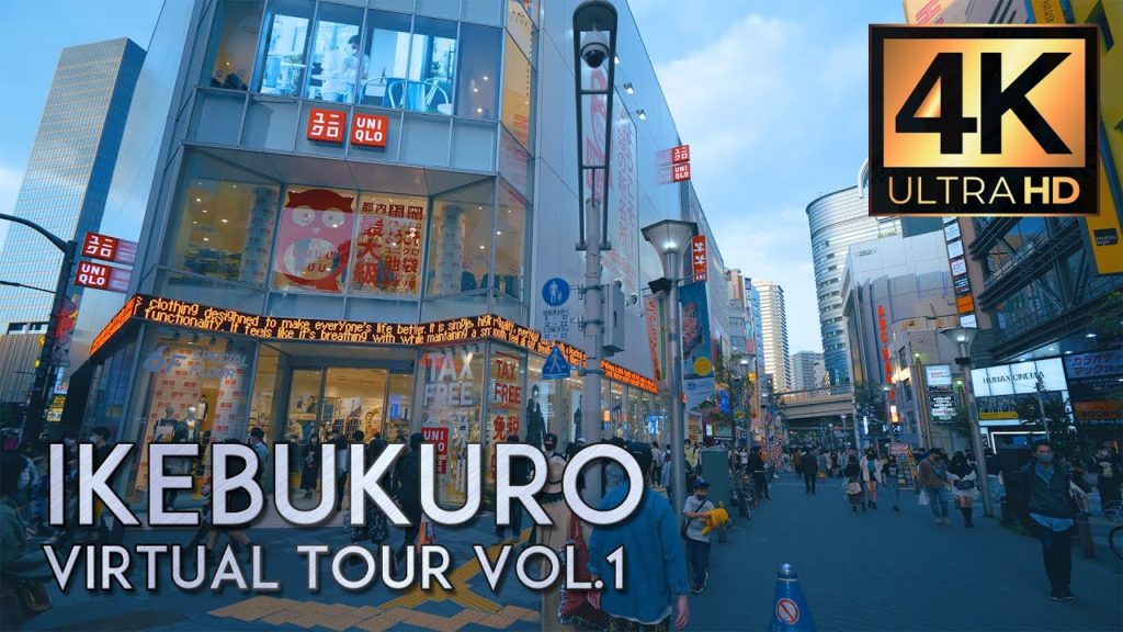 【4K】Tokyo Virtual Tour in IKEBUKURO,Tokyo 池袋 vol.1