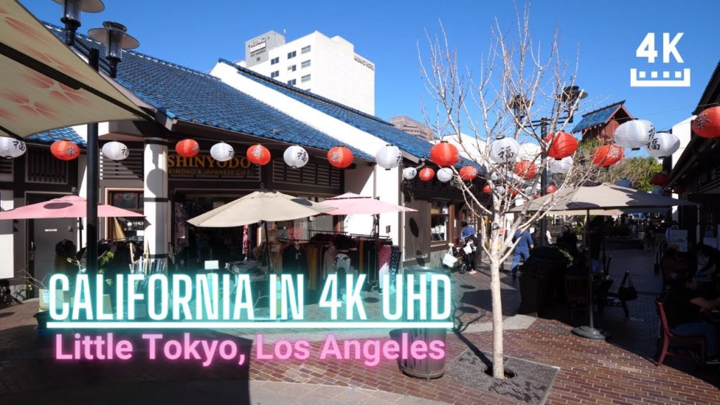【4K】Walking in Little Tokyo Downtown Los Angeles during the day | 🚶 | California 4K | ASMR 🎧