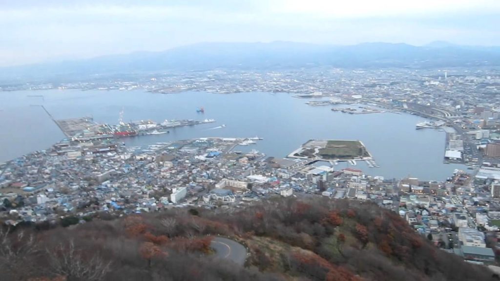 Hakodate City view from Hakodate Mt