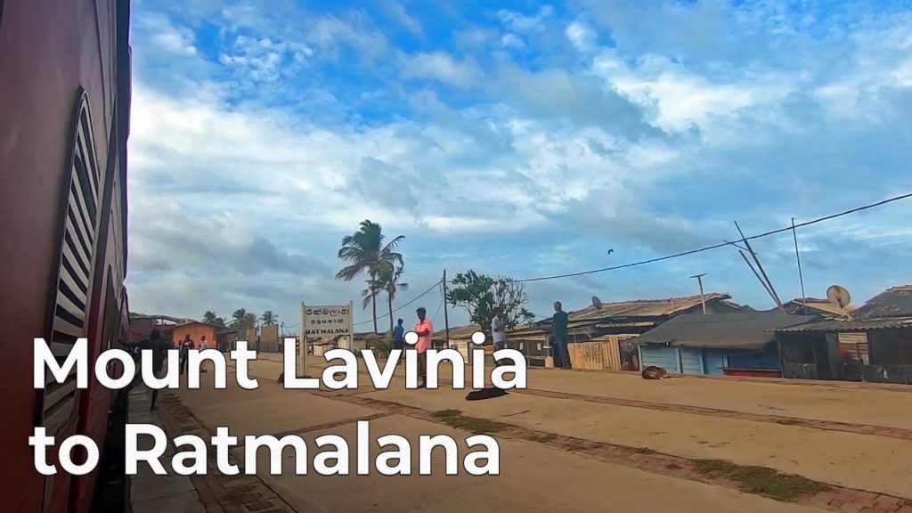 Mount Lavinia to Ratmalana Full Train Journey in Sri Lanka Railways