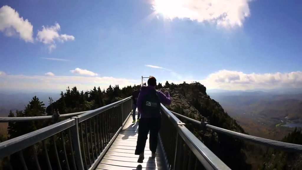 Grandfather Mountain Cable Bridge G5 Rokinon 7.5mm, High Winds