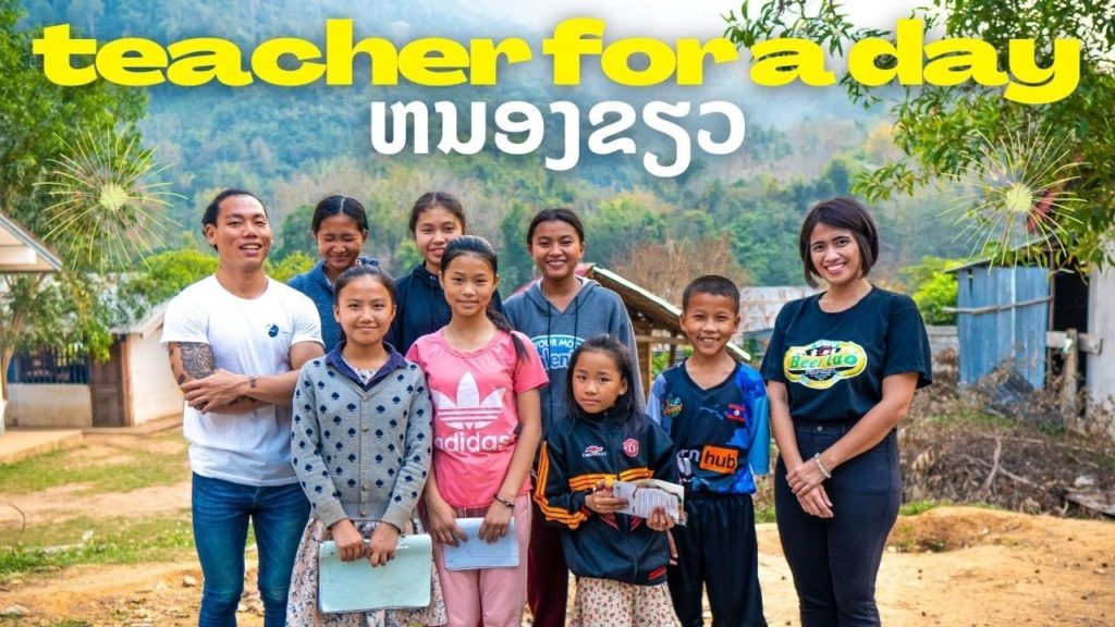 Teacher for a day in Laos | Nong Khiaw | ຫນອງຂຽວ