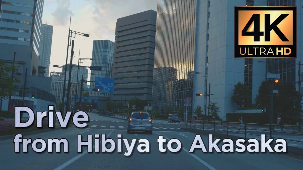 【4K】Tokyo Virtual Drive in AKASAKA,Tokyo 赤坂