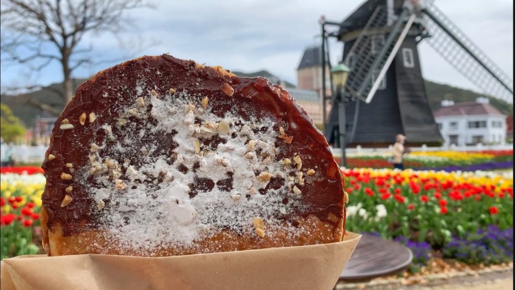 Epic STREET FOOD Tour of Japan's Largest Theme Park | Dutch Food in Japan