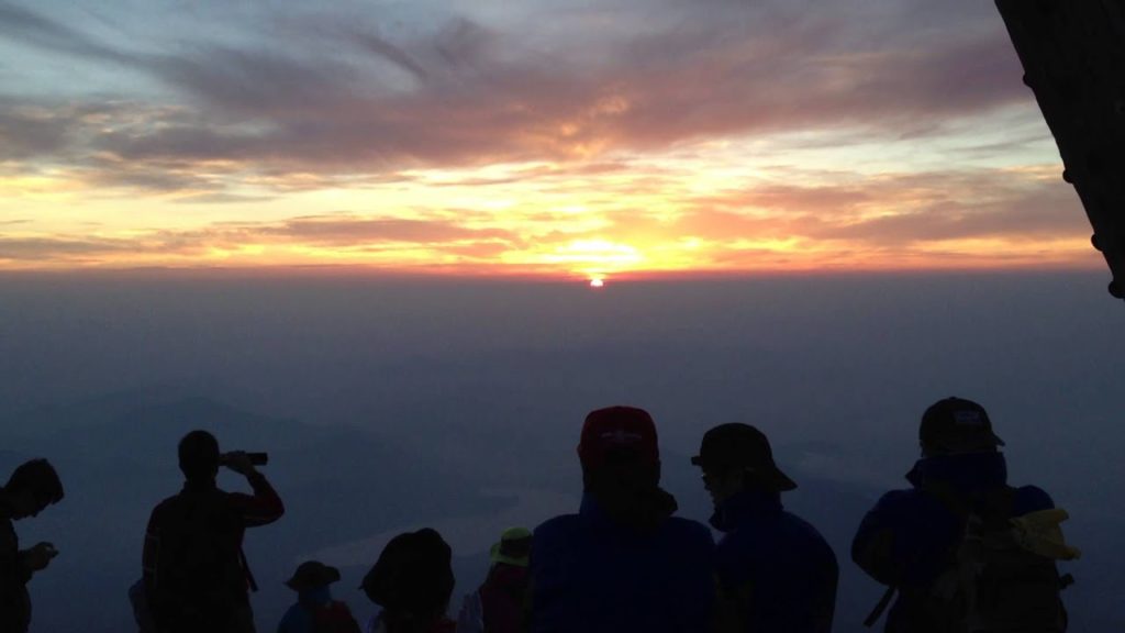 Sunrise atop Mt. Fuji