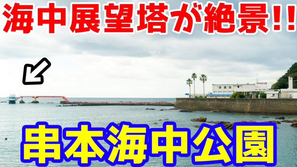 【KUSHIMOTO MARINE PARK】Undersea tower is very beautiful !!wakayama,kushimoto,japan