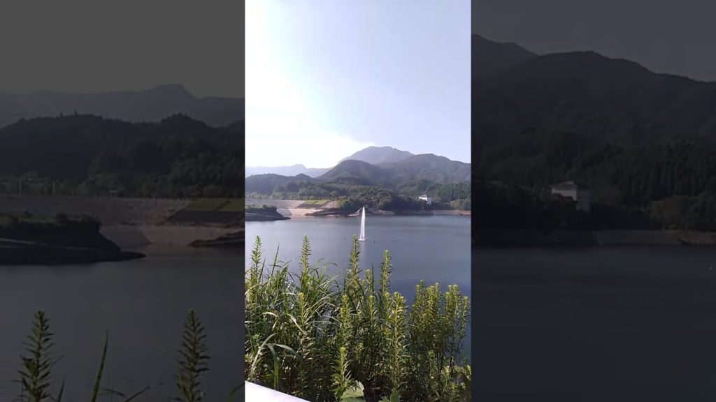 竜門ダム11　ダム湖　湖畔　大自然　森の中　大空【Inaka Japan 田舎30秒ツアー！“田舎”という癒やしをお届け！自然風景・田舎風景】