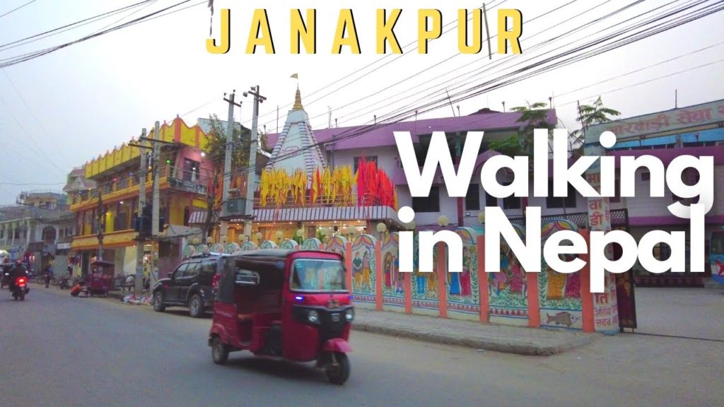 [4K] Evening Walking in The Southern Part of Nepal(JANAKPUR CITY 2021)