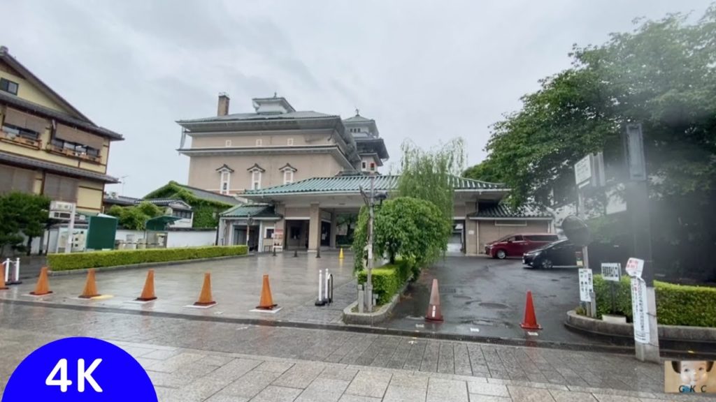 4k walk Kyoto Walking 建仁寺から花見小路、祇園コーナー Japan