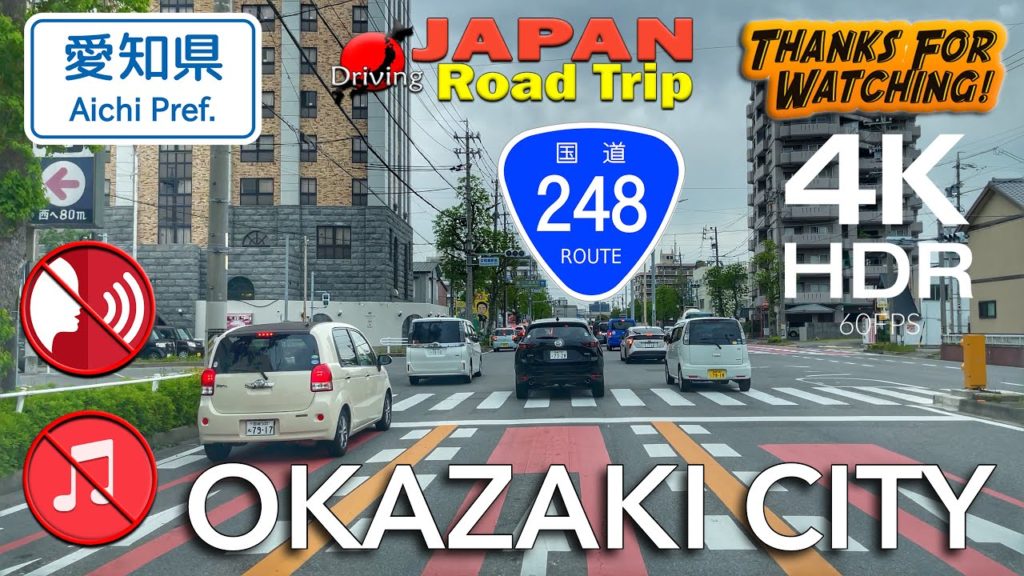 JAPAN Road Trip 2021-05-07 | Driving at Okazaki City Aichi Along National Route 248