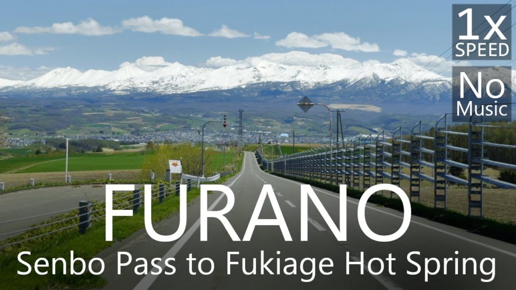 4K Scenic Drive Senbo Pass to Fukiage Hot Spring, Kami Furano Hokkaido