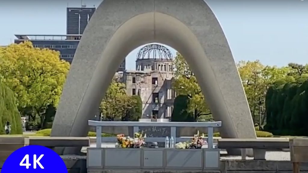 4K walk  Hiroshima Japan 「番外編」広島ウォーキング！ 原爆ドームと平和記念公園周辺