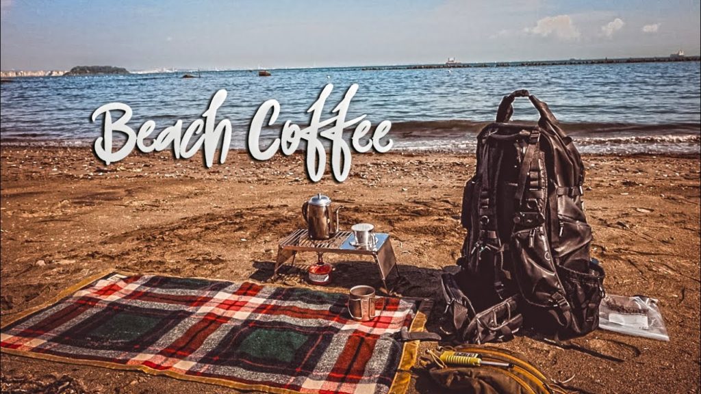 Coffee on the Beach in Miura, Japan Coffee on the Beach in Miura, Japan