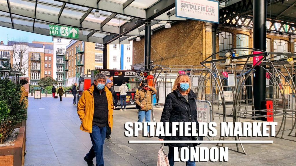 London Lockdown Spitalfields Market Tour with Street Food | What's it like Now LONDON MARKET TOUR