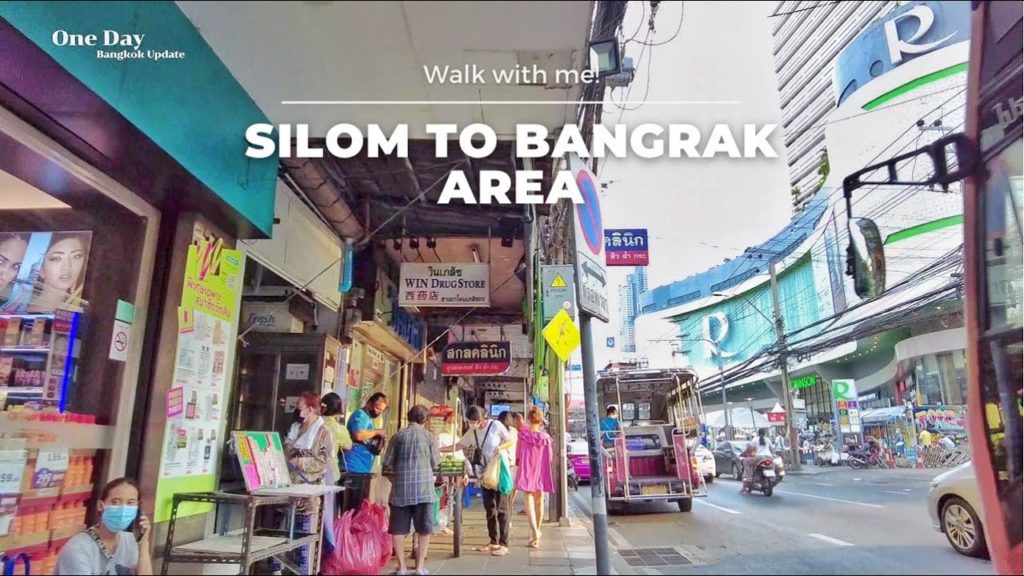 BANGKOK [4k] Walk in Bangkok Lonely because of COVID 19, Silom  to Bangrak 2021