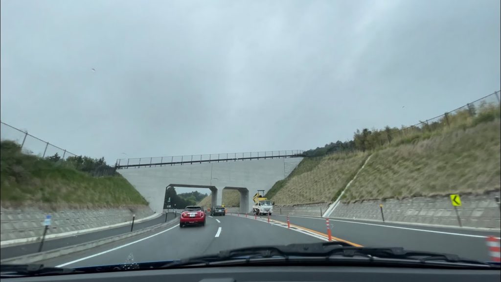 国道1号(箱根峠越え) 沼津~小田原 Rainy driving to Odawara from Numazu on the National Route 1 (Hakone Pass)