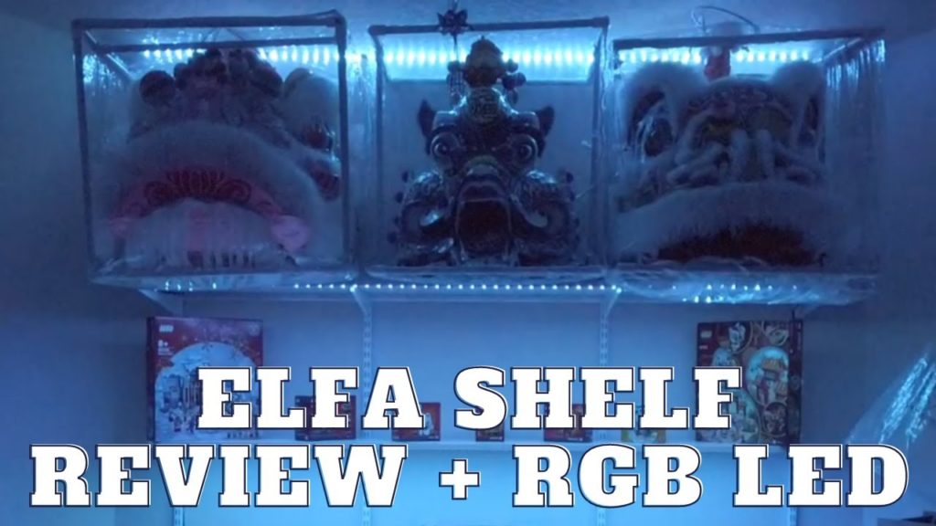 Lion Dance + LEGO ELFA Shelf w/ RGB LED | The Container Store Experience | Room Decor