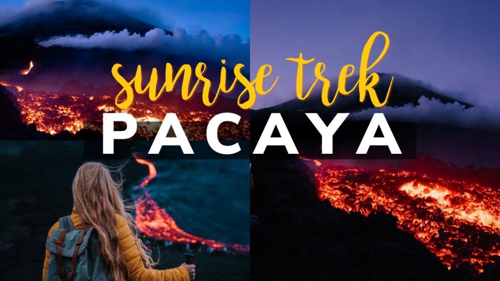 PACAYA VOLCANO SUNRISE TREK | Pacaya Volcano Eruption 2021 EPIC Lava Flow - Guatemala