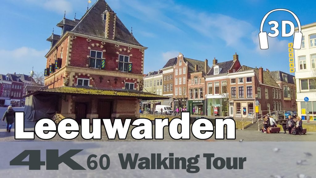 Leeuwarden Historic City Centre ☀️ | 1/2 | Netherlands | 4K60 Walking Tour | 3D Binaural Audio