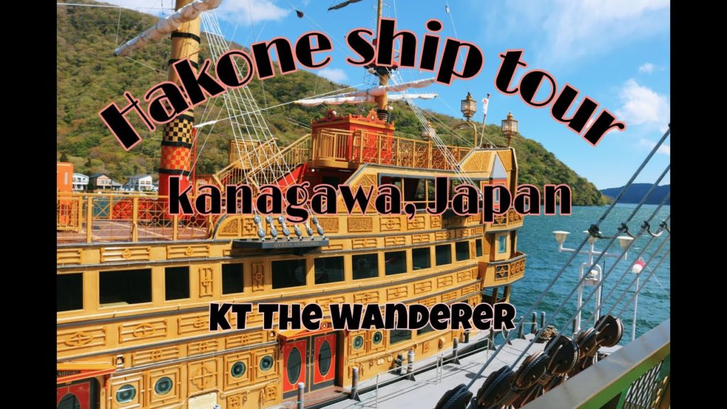 4K Video of Hakone Lake Ashi Ship Tour. One of the beautiful lake in the Japan.