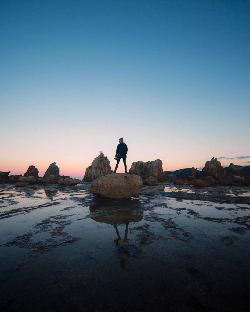 As if out of nowhere, these large rock formations sit right at the southern tip ...