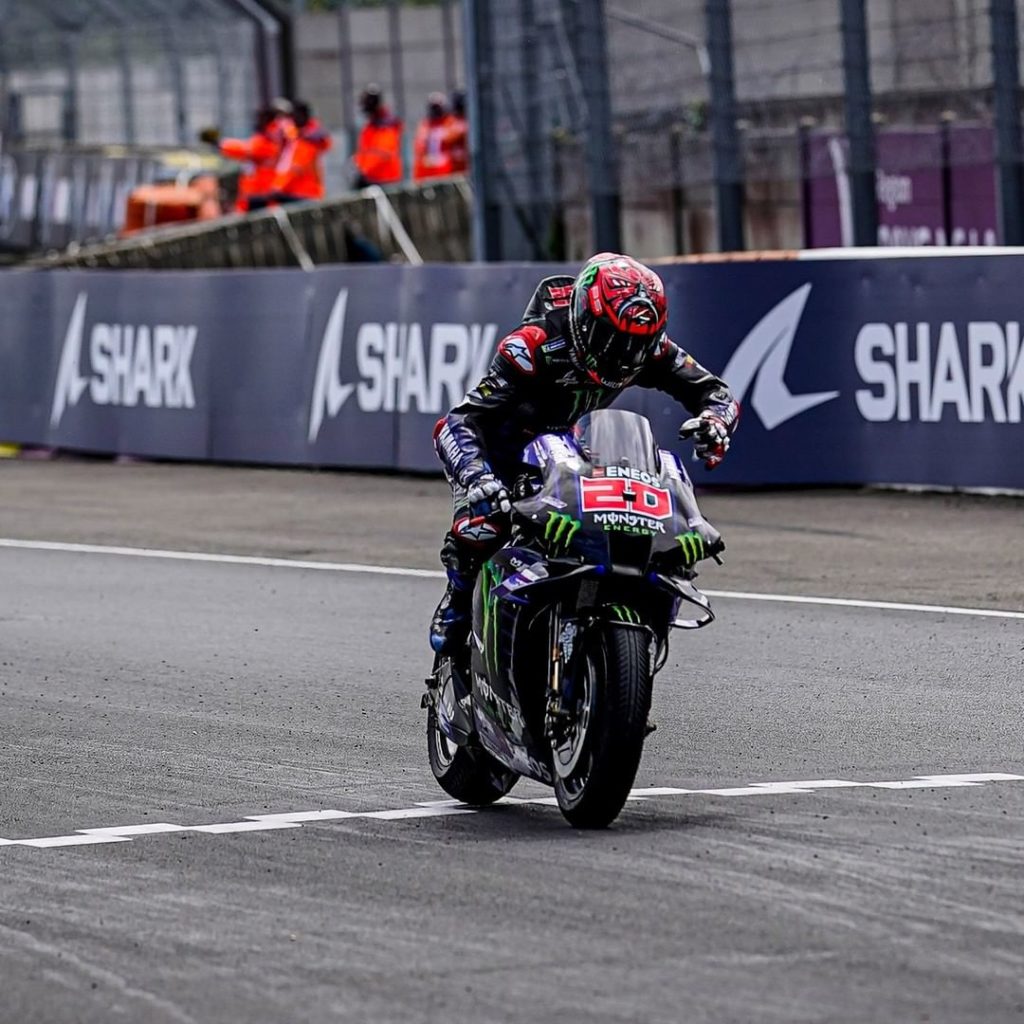@fabioquartararo20 has probably never been happier to cross the finish line in t...