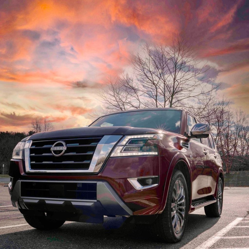Pink skies? Yes please! #NissanArmada
 @andie_the_lab...