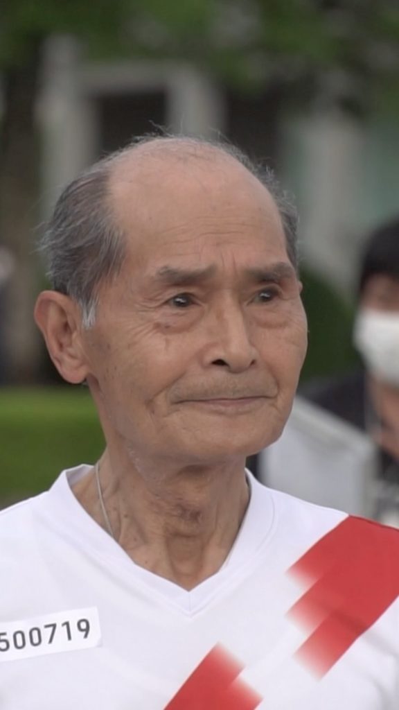 “This is a flame of hope”, said Fumiaki Kajiya, a survivor of the Hiroshima ato...