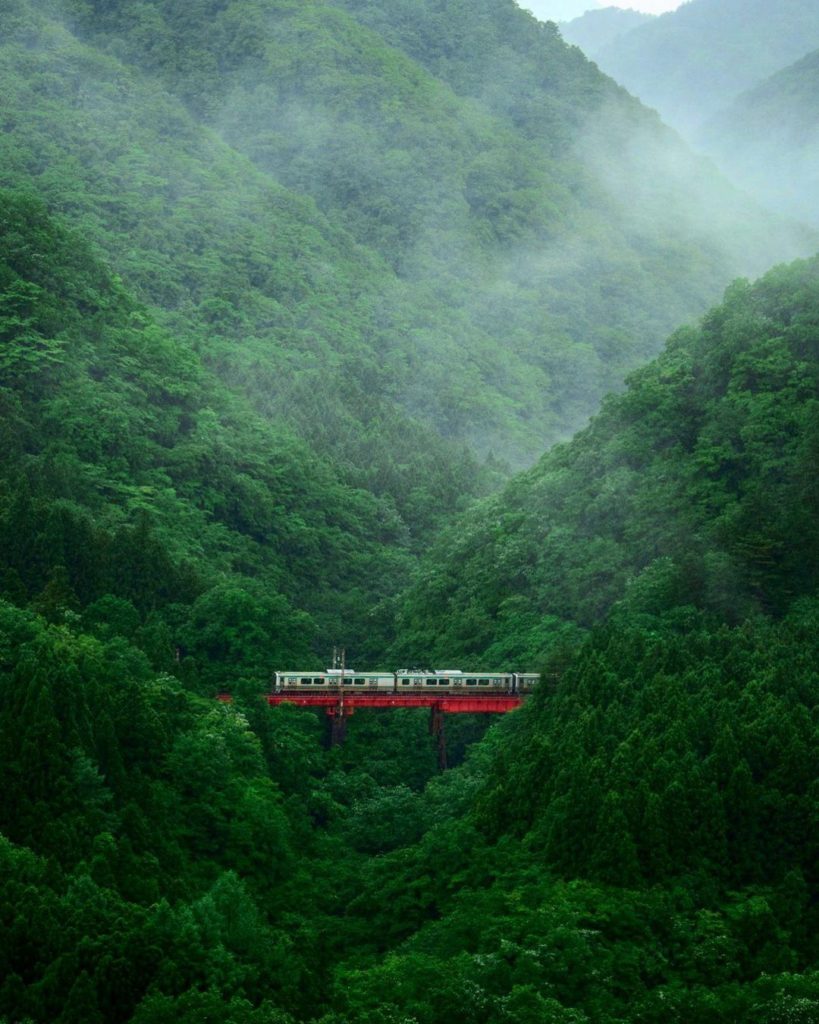 Visit Japan: Choo choo! All aboard for a journey deep through the Japanese countryside in Miy… Choo choo! All aboard for a journey deep through the Japanese countryside in Miy...