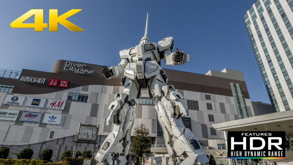 ☀️ [4K HDR] Sunny Day In Odaiba | Gundam Statue, Tokyo Bay, Statue of Liberty And The Ferris Wheel