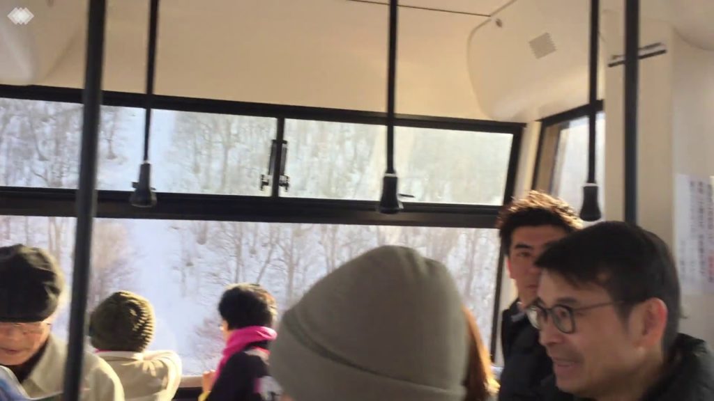 Cable car up Mount Moiwa in Sapporo Japan  part 1