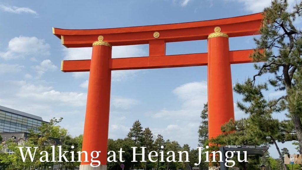 4k walk Kyoto Walking Walking at Heian Shrine Japan Kyoto Travel Kyoto Tourism Famous Spot