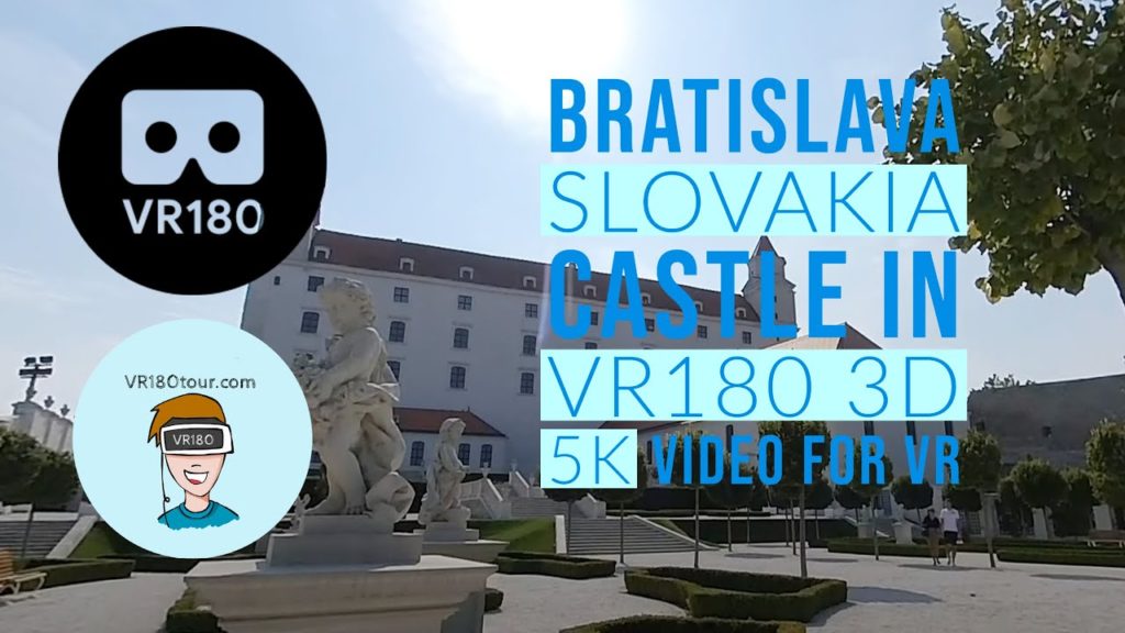 Bratislava Castle VR180 tour in 5K 3D. Slovakia capital city landmark in VR180.