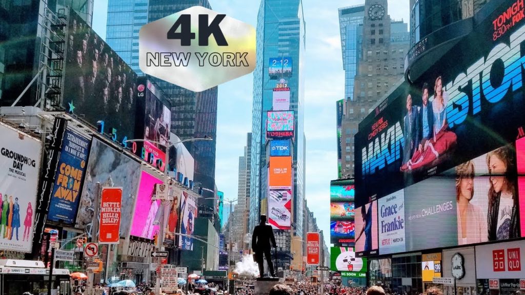 New York City Tour in Spring ~ 4K Full HD | New York City Attractions | Sights To Visit in New York