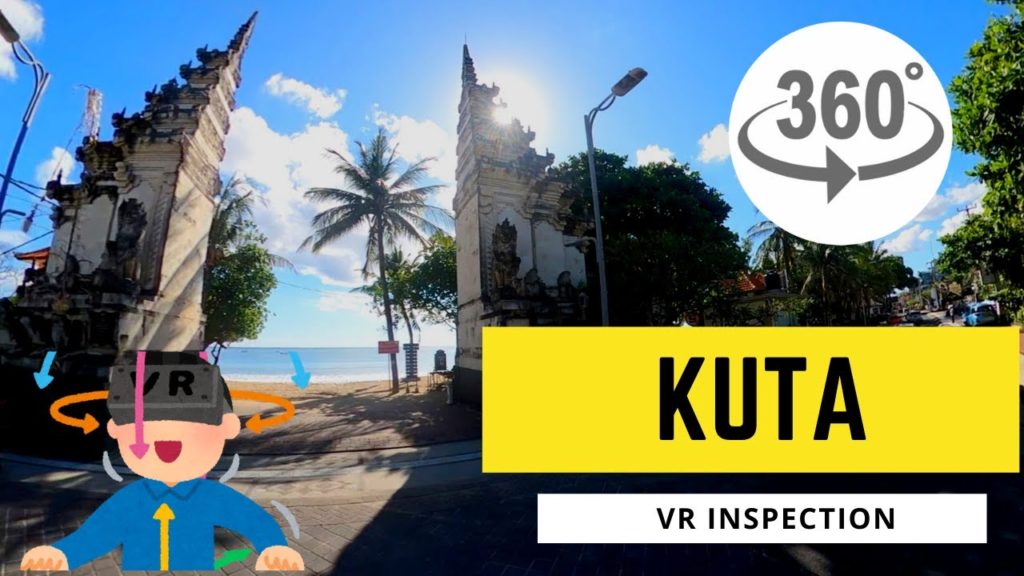 【4K 360度動画】人気観光地『クタ』をぐるーっと見てみよう＜インドネシアバリ＞