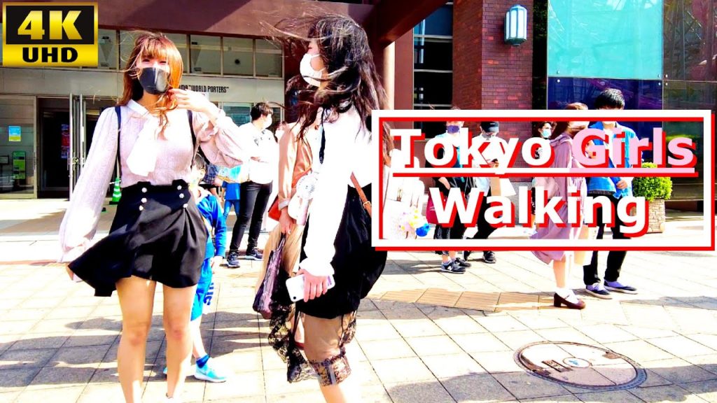repost [4K] walk with Japanese Girls in Tokyo! in seaside city YOKOHAMA, city sound ver. [May 2021]