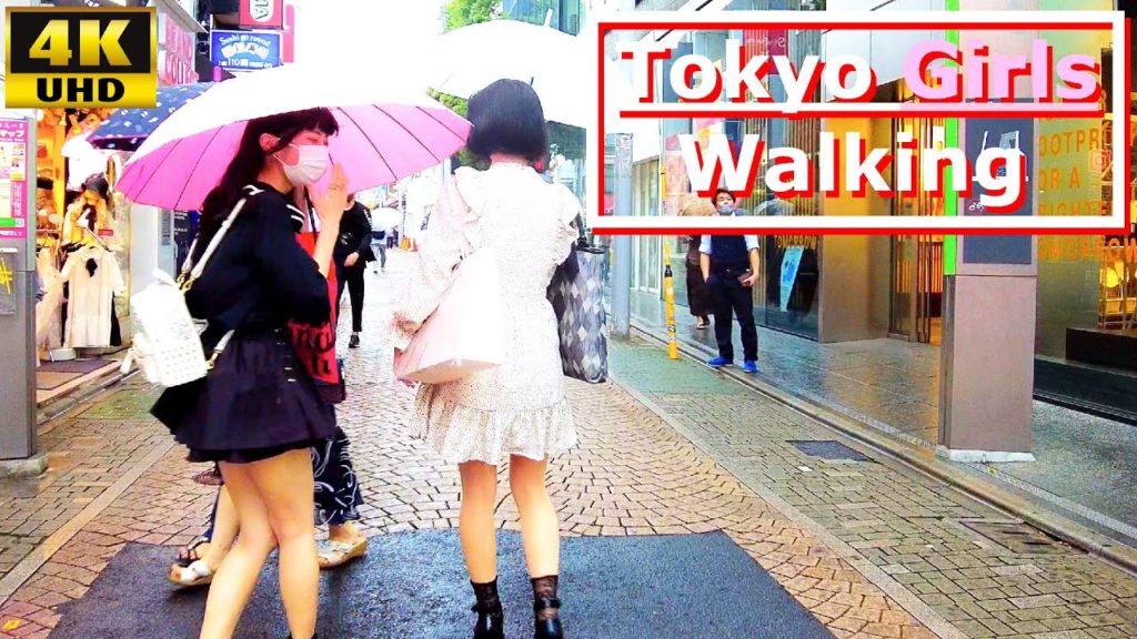 [4K] walk with Japanese Girls in Tokyo! at HARAJUKU fancy St. on rainy day [May 2021]
