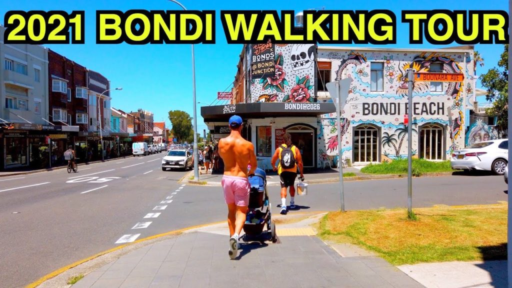 【4K】 🇦🇺😎 2021 BONDI STREETS Walking Tour | Campbell Parade | Hall St | Sydney Walking Tour