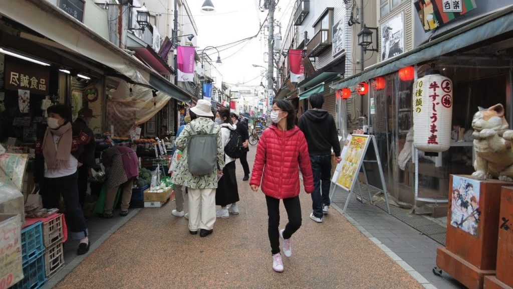 Tokyo Walking 🌞4K　Yanaka Ginza ~ Nippori Fabric Street　Japan🎧High Quality Binaural　睡眠用・東京散歩