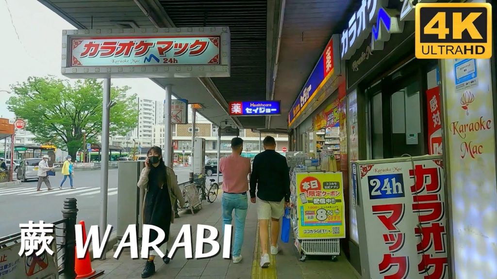 【4K】Tokyo Walk | Saitama Warabi | the smallest city in Japan | 埼玉 蕨 | 日本一狭い市 蕨を散策 | 사이타마 와라비